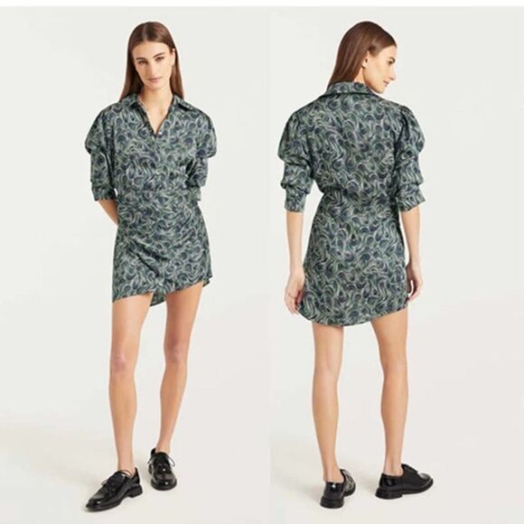 NWT Cinq a Sept Janine Faux Wrap Mini Dress size 0 - Picture 1 of 10